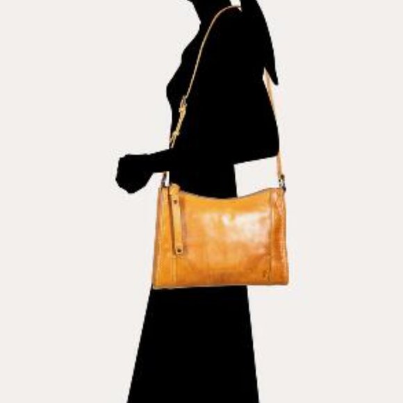 Frye Handbags - FRYE Women's Melissa Zip Crossbody Bag, Mustard